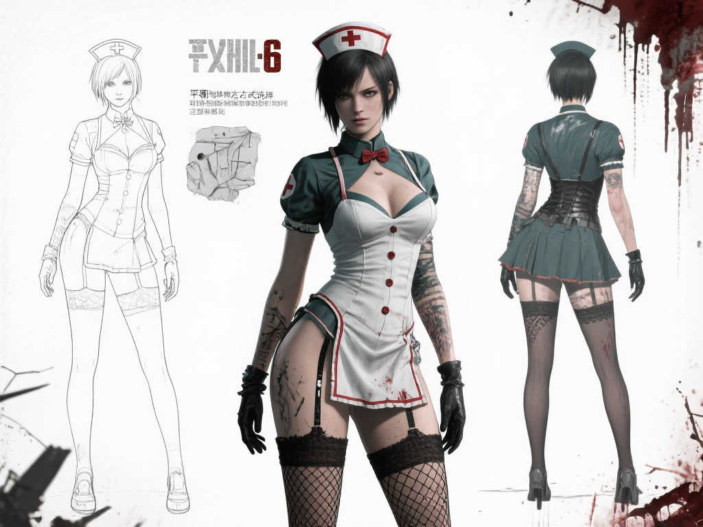 《生化危机6》未采用服装设计曝光:护士装与渔网袜引人注目! 《生化危机6》未采用服装设计曝光:护士装与渔网袜引人注目!