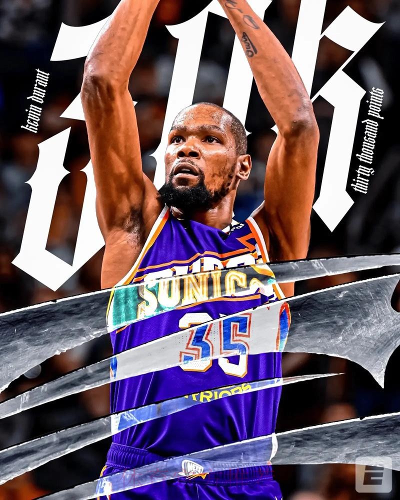 诺维茨基祝贺阿杜得分超越自己，杜兰特将超越乔丹